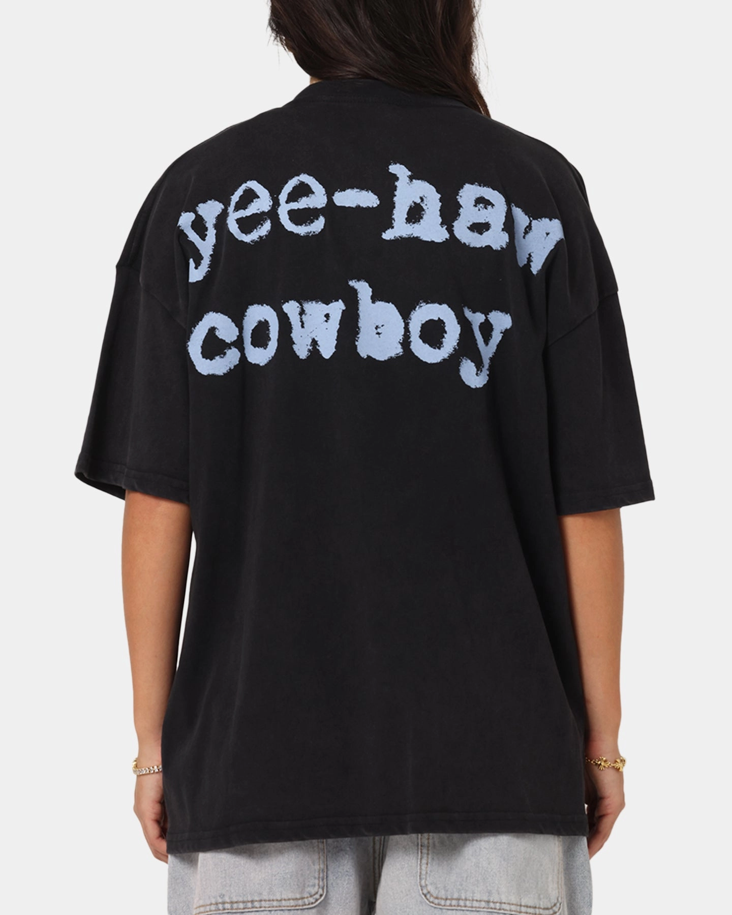 73 Studio Disney Pixar Toy Story Woody Vintage T-Shirt Black Acidwash Simple Wear Fit For All Day