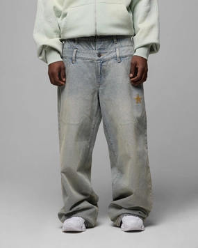 Loiter Star Layered Jeans Washed Blue Comfort Stretch Technology