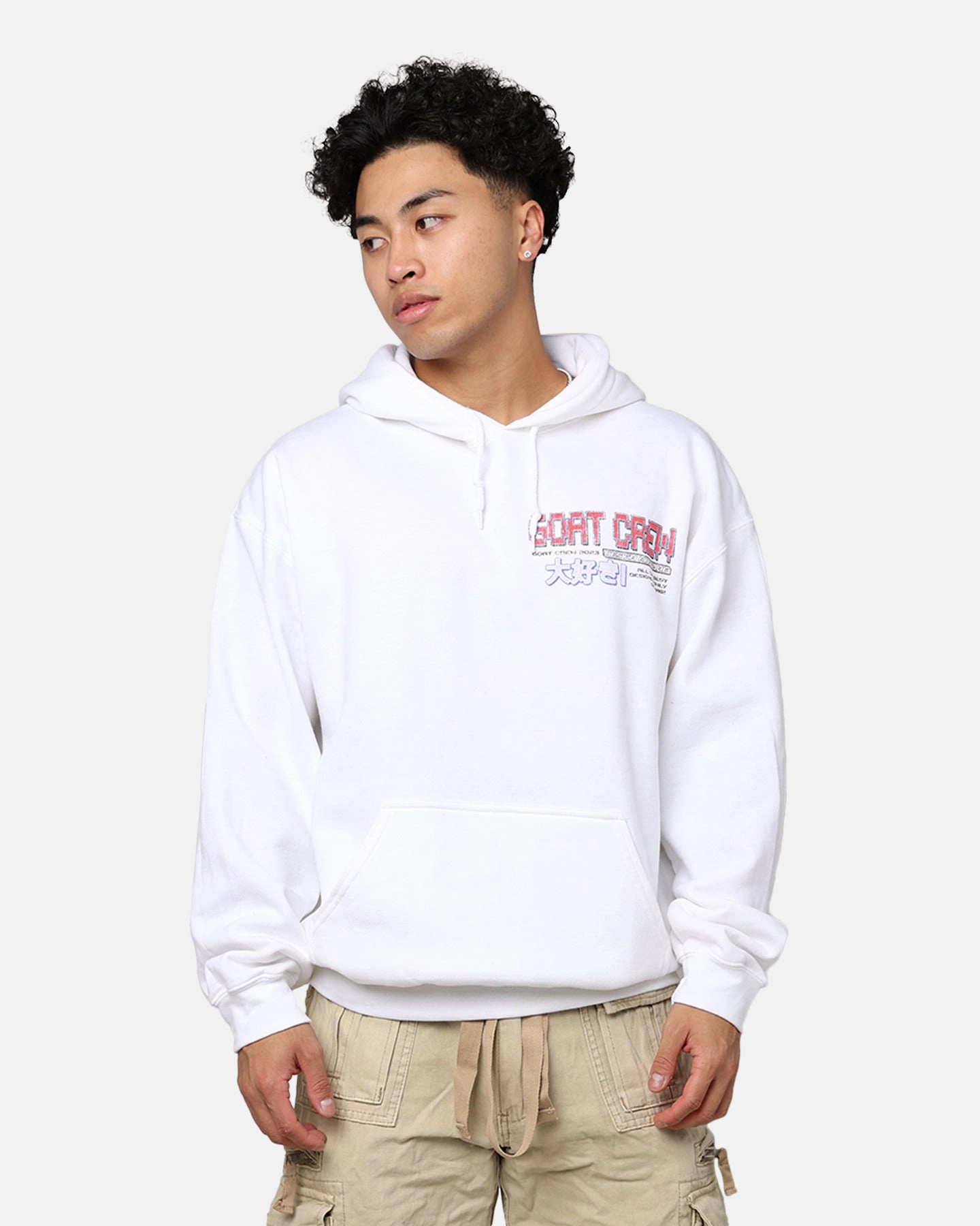 Goat Crew Demi Anime Hoodie White runway show Target