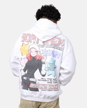 Goat Crew Demi Anime Hoodie White WaterproofSeams