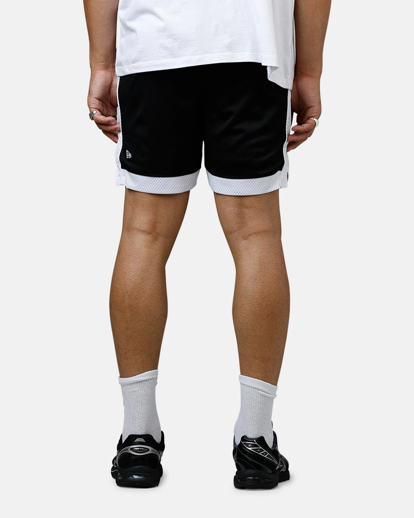 Plus Size New Era Los Angeles Dodgers Sport Class Shorts Black/White