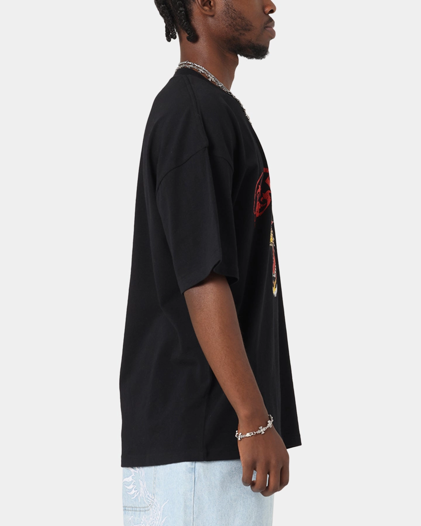 Ed Hardy Tiger Wrath T-Shirt Black Casual Look Wear Effortless Daywear