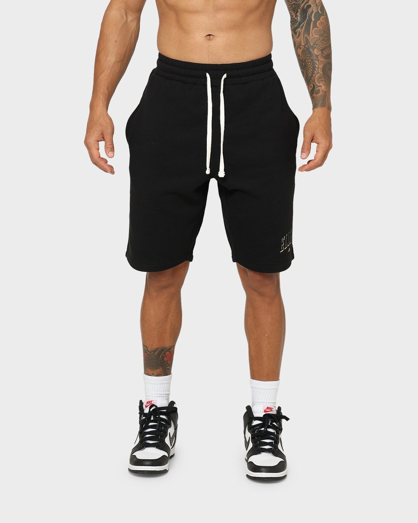 Friction Reducing Lining button-down look Ellesse Yale Shorts Black/Gold