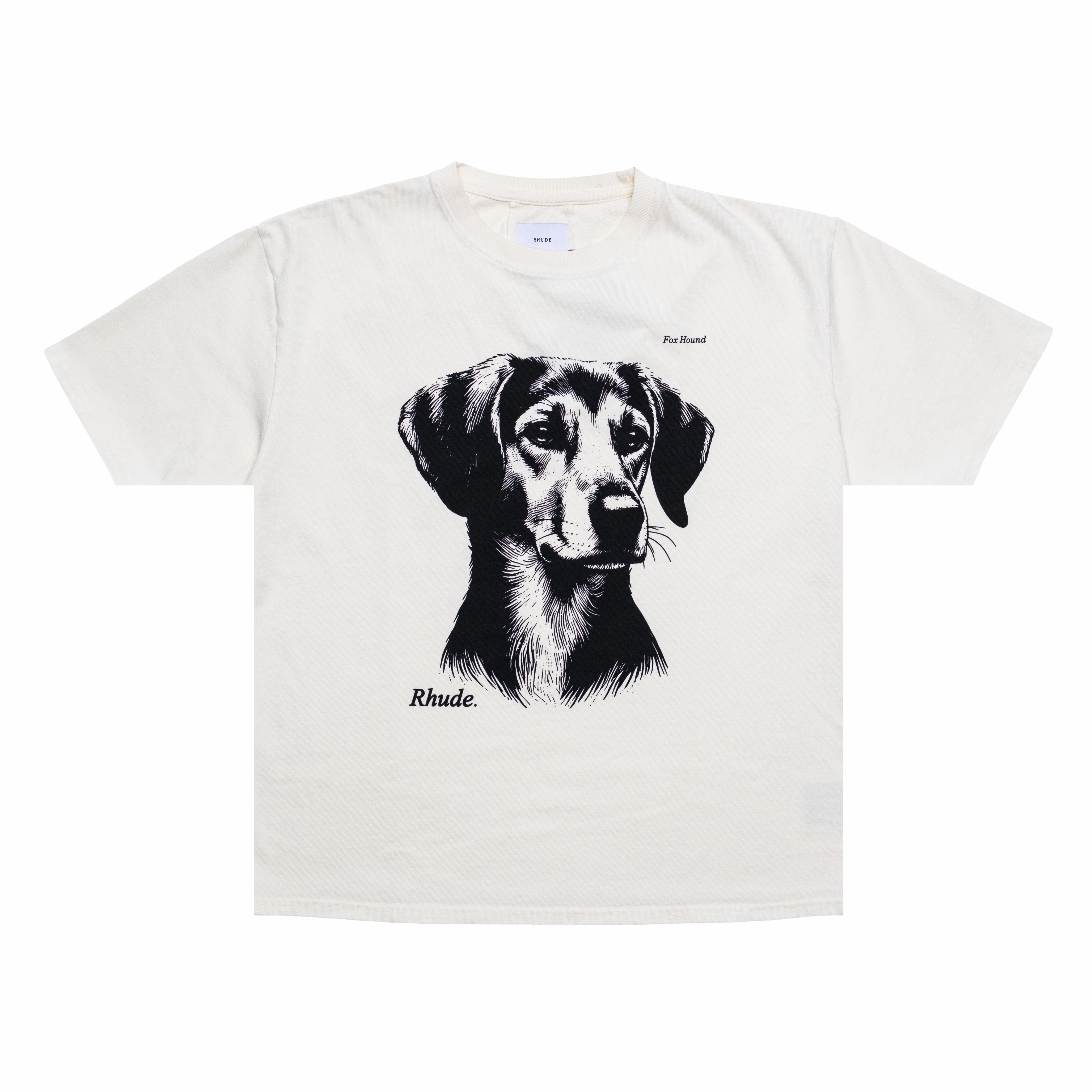 Chic Comfort Style Rhude Fox Hound Tee 'Vintage White'