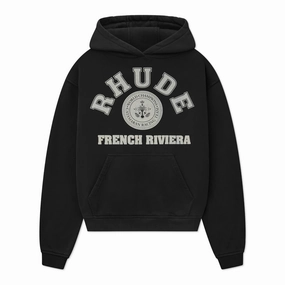 Smooth - operating Easy to disassemble Rhude French Riviera Hoodie 'Black'