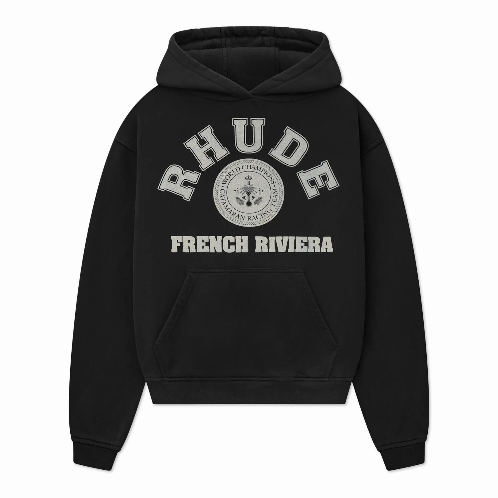 Rhude French Riviera Hoodie 'Black' industrial use