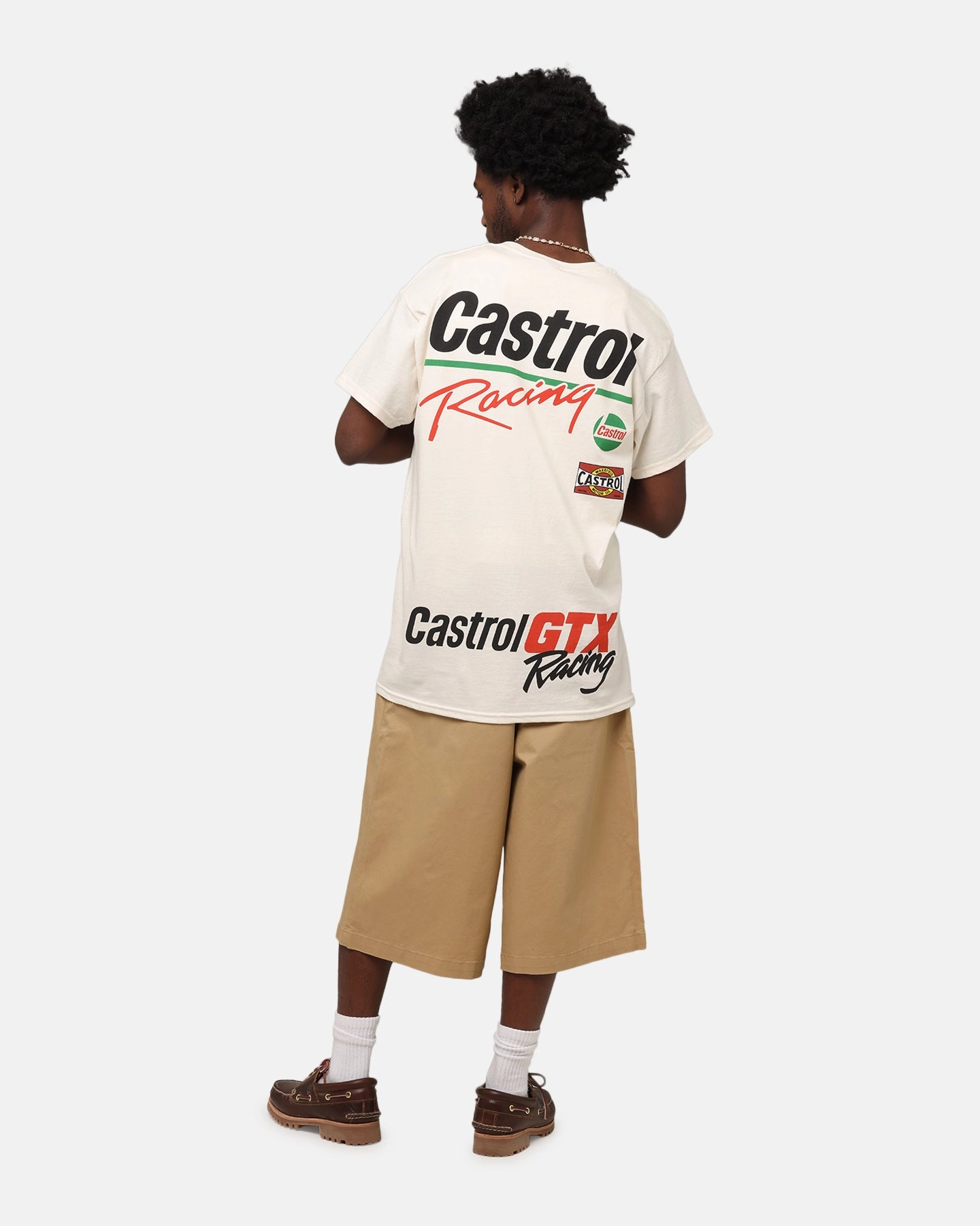 Sustainable production Street Outfit Castrol High Performance T-Shirt Natural