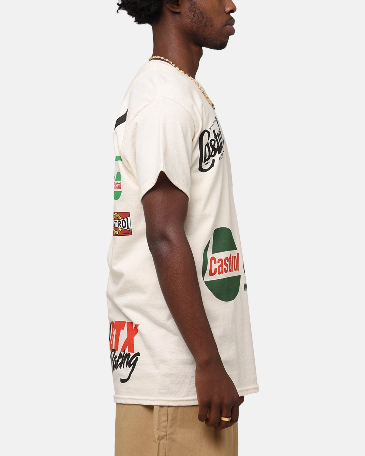 Ethically Sourced Cotton Castrol High Performance T-Shirt Natural