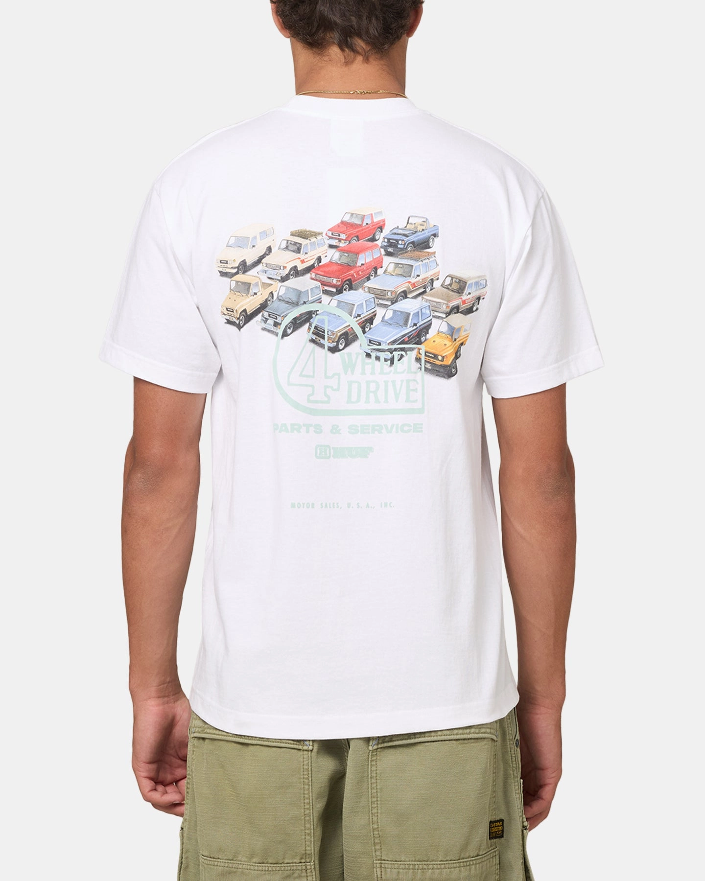 Simple Yet Elegant Huf X Toyota Timeline T-Shirt White