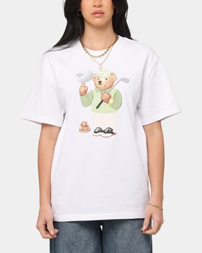 Active Comfort Style Casual Touch Market Par 5 Bear T-Shirt White