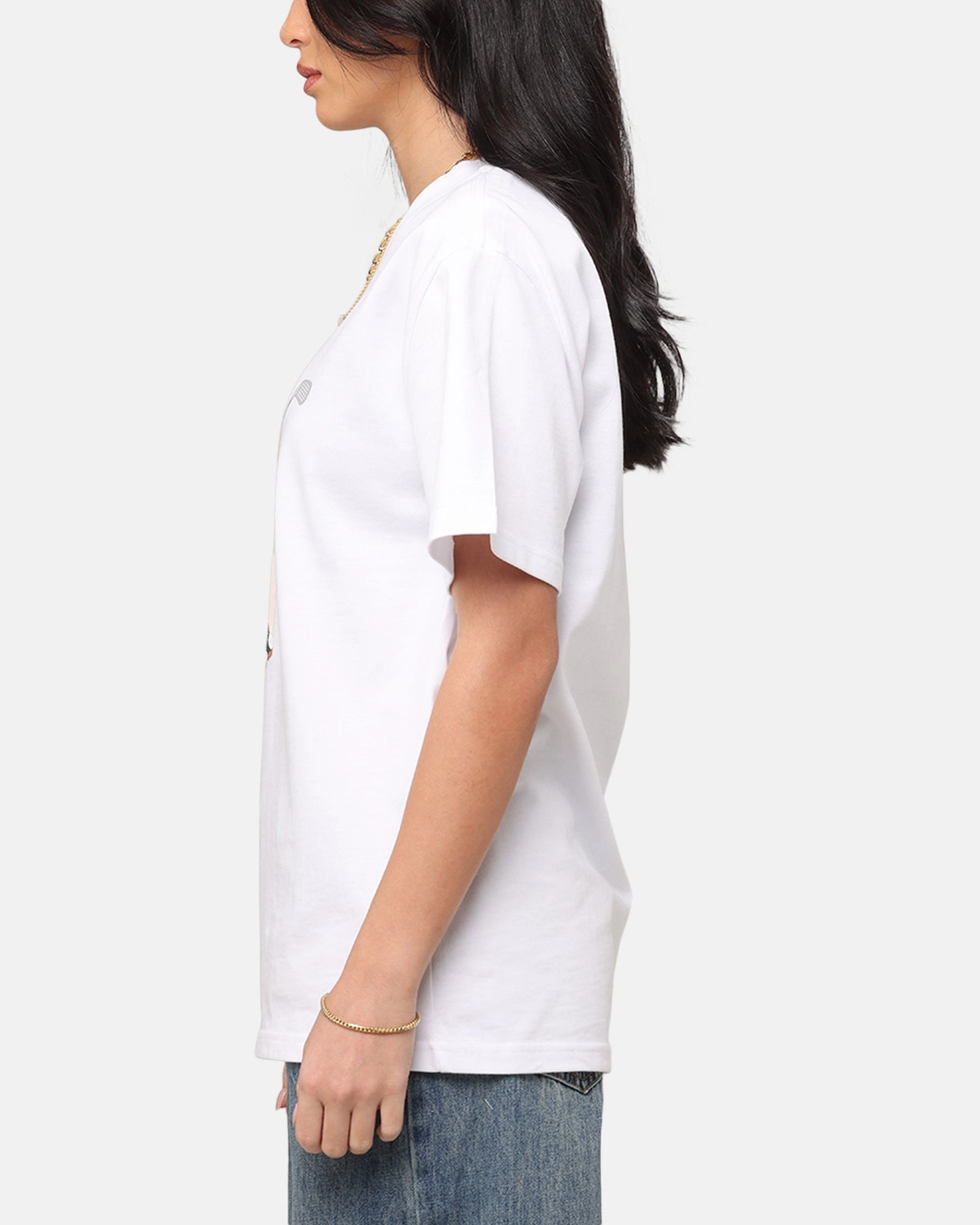 Drop Shoulder Design Market Par 5 Bear T-Shirt White