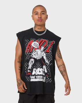 Seasonal top Fashion Comfort AND1 Pass Muscle T-Shirt Washed Black