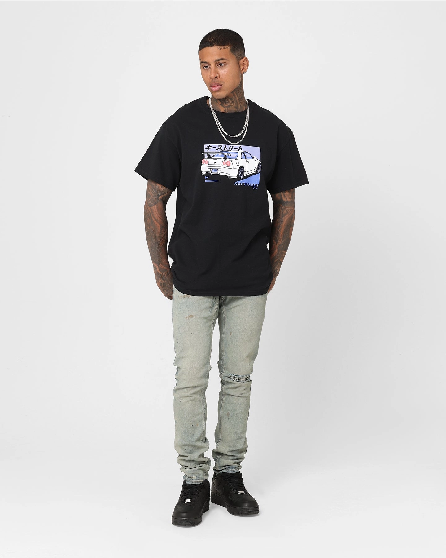 Key Street Kaiju Karuma T-Shirt Black Durable Color Retention