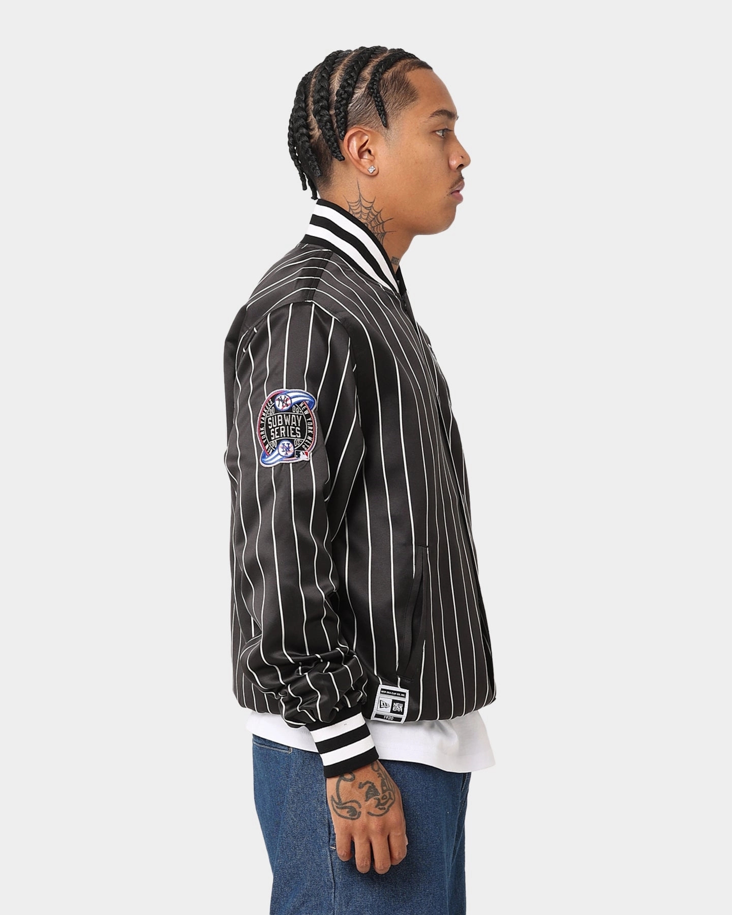New Era New York Mets Varsity Jacket Black Jog musicians