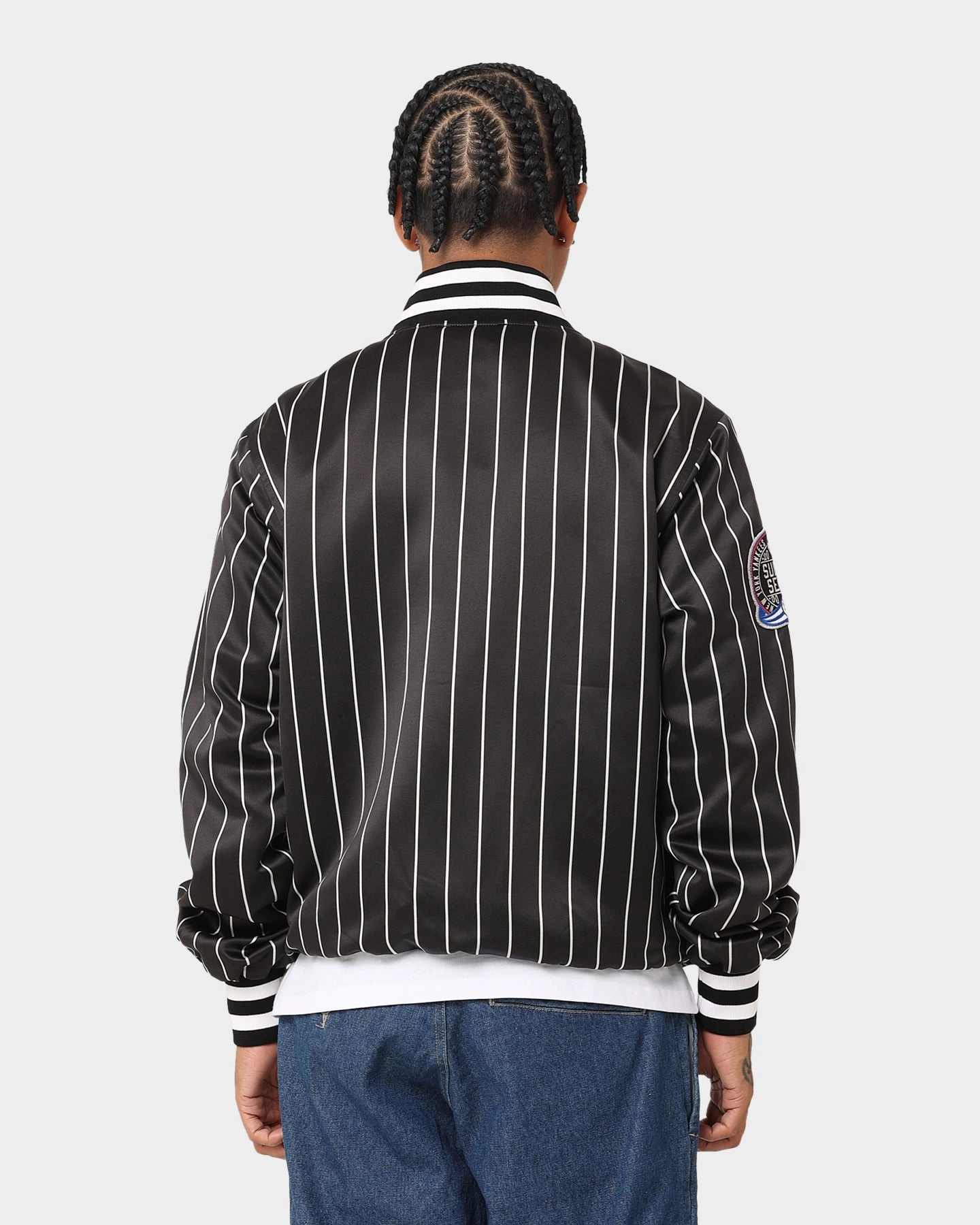 New Era New York Mets Varsity Jacket Black suitable for formal meetings festival - goers