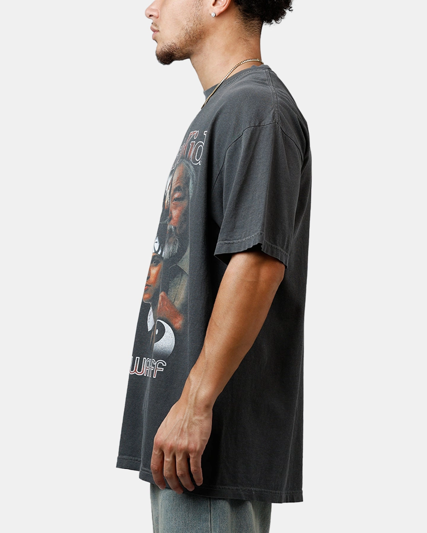 Ripple The Karate Kid T-Shirt Washed Black Hygroscopic Fiber Urban Fashion