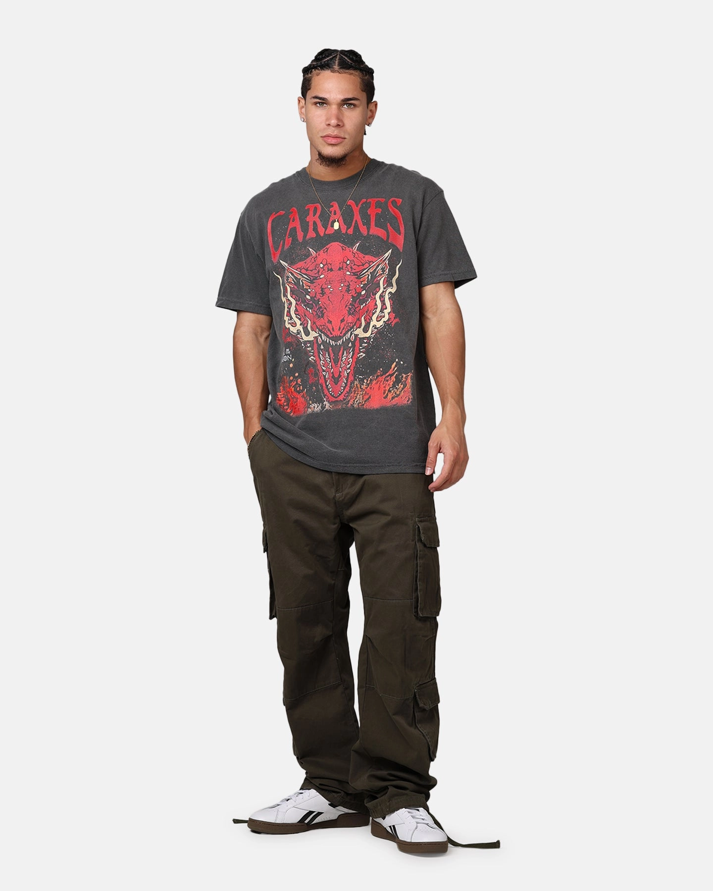 Outdoor Layer Ripple X Game Of Thrones 'House Of The Dragon' Caraxes T-Shirt Washed Black