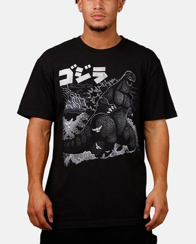Ripple X Godzilla Guardian T-Shirt Black Light Style