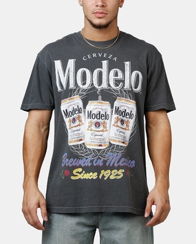 Ripple X Modelo Since 1925 T-Shirt Washed Black cotton material Snug fit