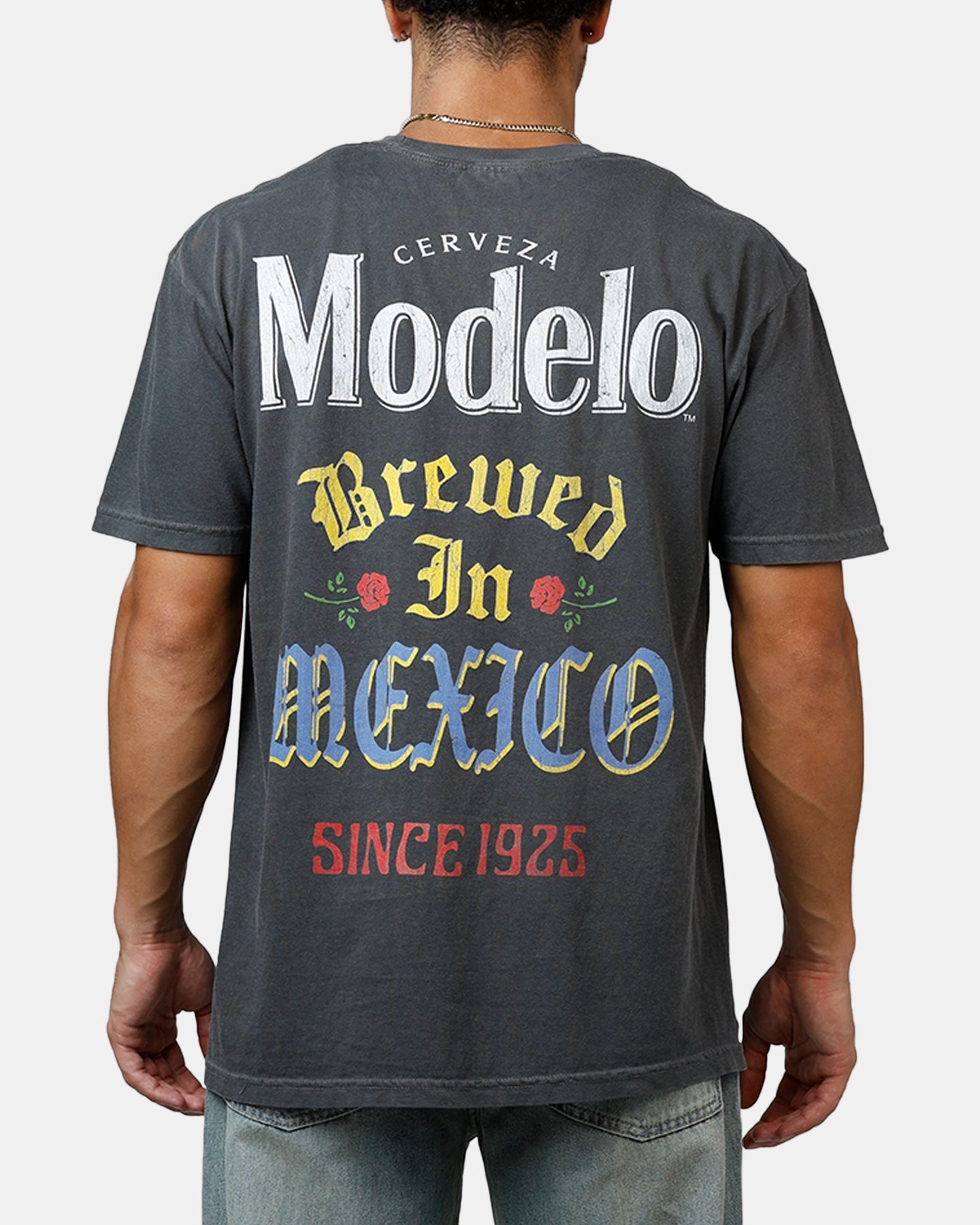 Ripple X Modelo Since 1925 T-Shirt Washed Black Travel Trend