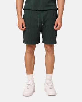 XXIII Danny Knit Shorts Deep Green Breathable Lining