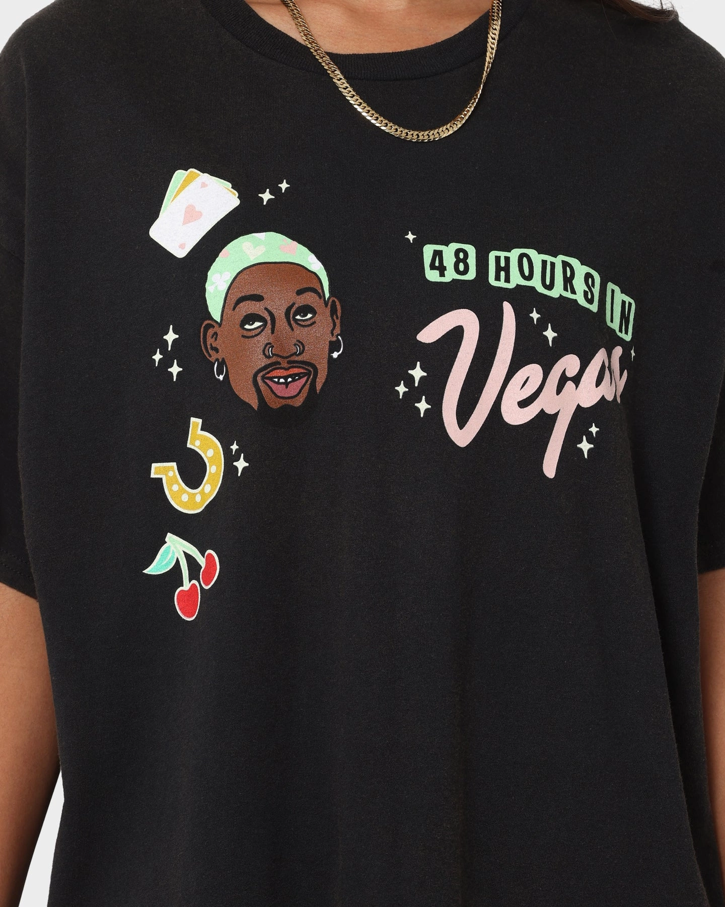 Casual Outfit Rodman Brand 48 Hours In Vegas Vintage T-Shirt Black Wash
