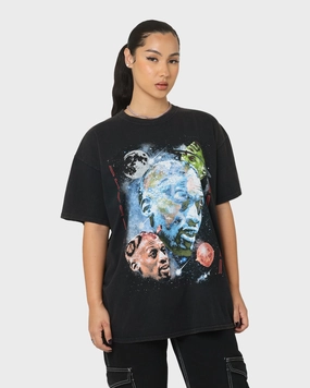 Cozy Essentials simple design Rodman Brand Astro Head Vintage T-Shirt Black Wash