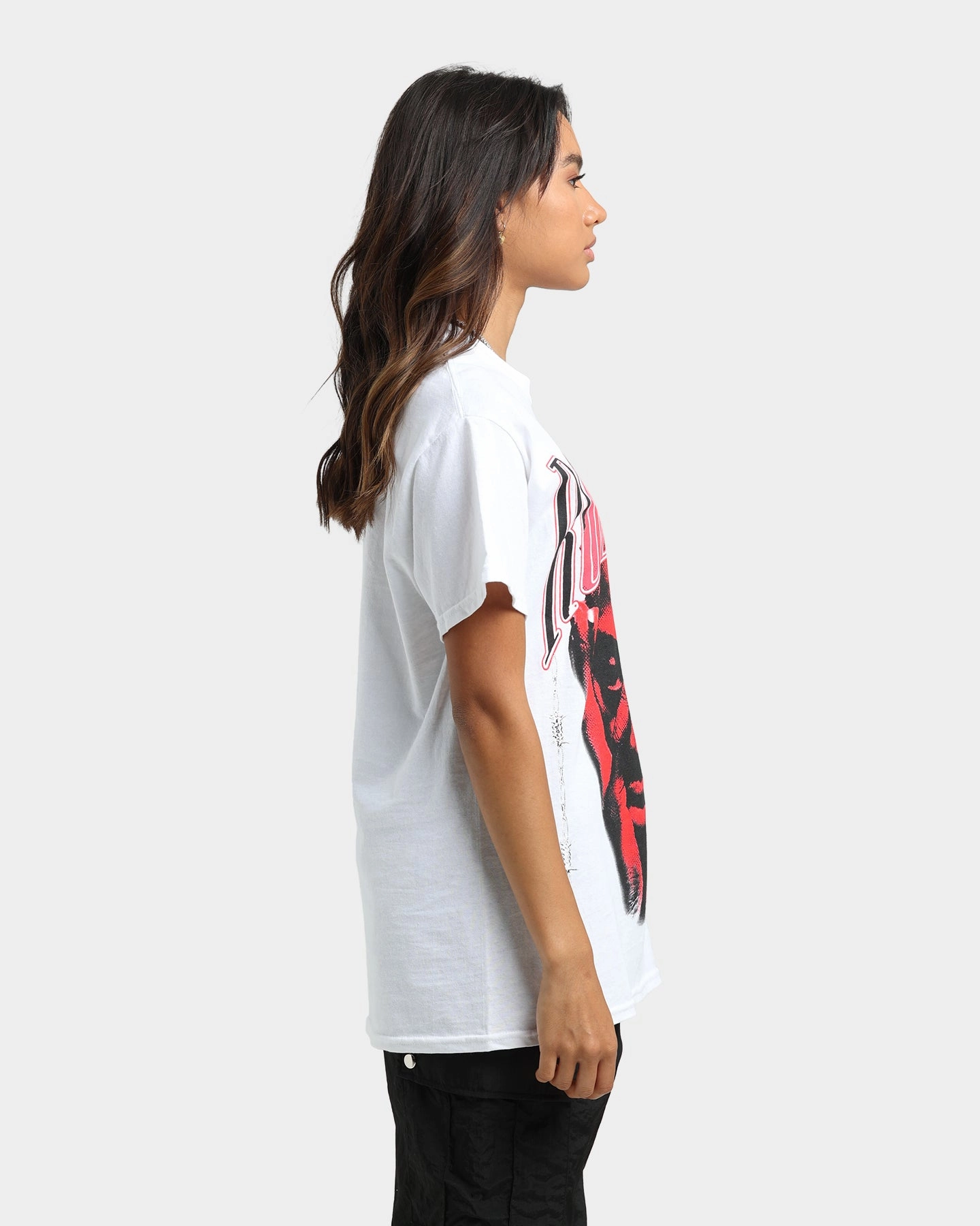 Summer Fashion Rodman Brand Barbwire Pink Vintage T-Shirt White