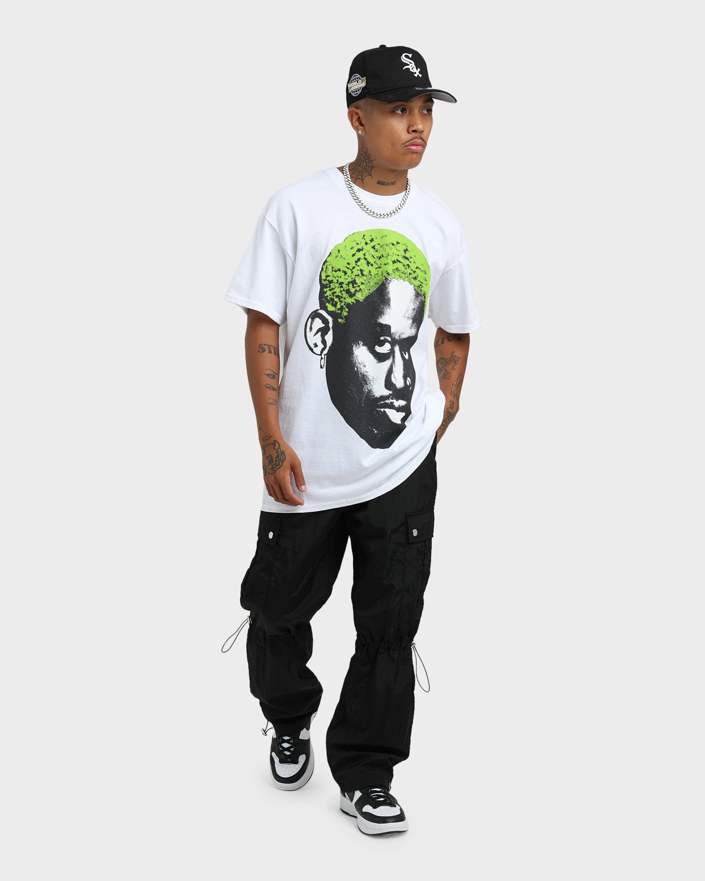 Rodman Brand Rodman Face T-Shirt White FadeResistant Coating comfortable option