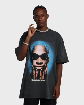 Light Wear Rodman Brand Rodman Signature Vintage T-Shirt Vintage Black/Blue