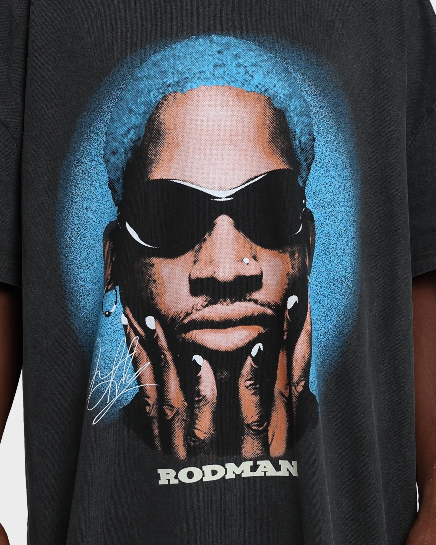 Easy Layer UV protection layer Rodman Brand Rodman Signature Vintage T-Shirt Vintage Black/Blue