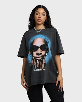 Sports Apparel Street Trend Look Rodman Brand Rodman Signature Vintage T-Shirt Vintage Black/Blue