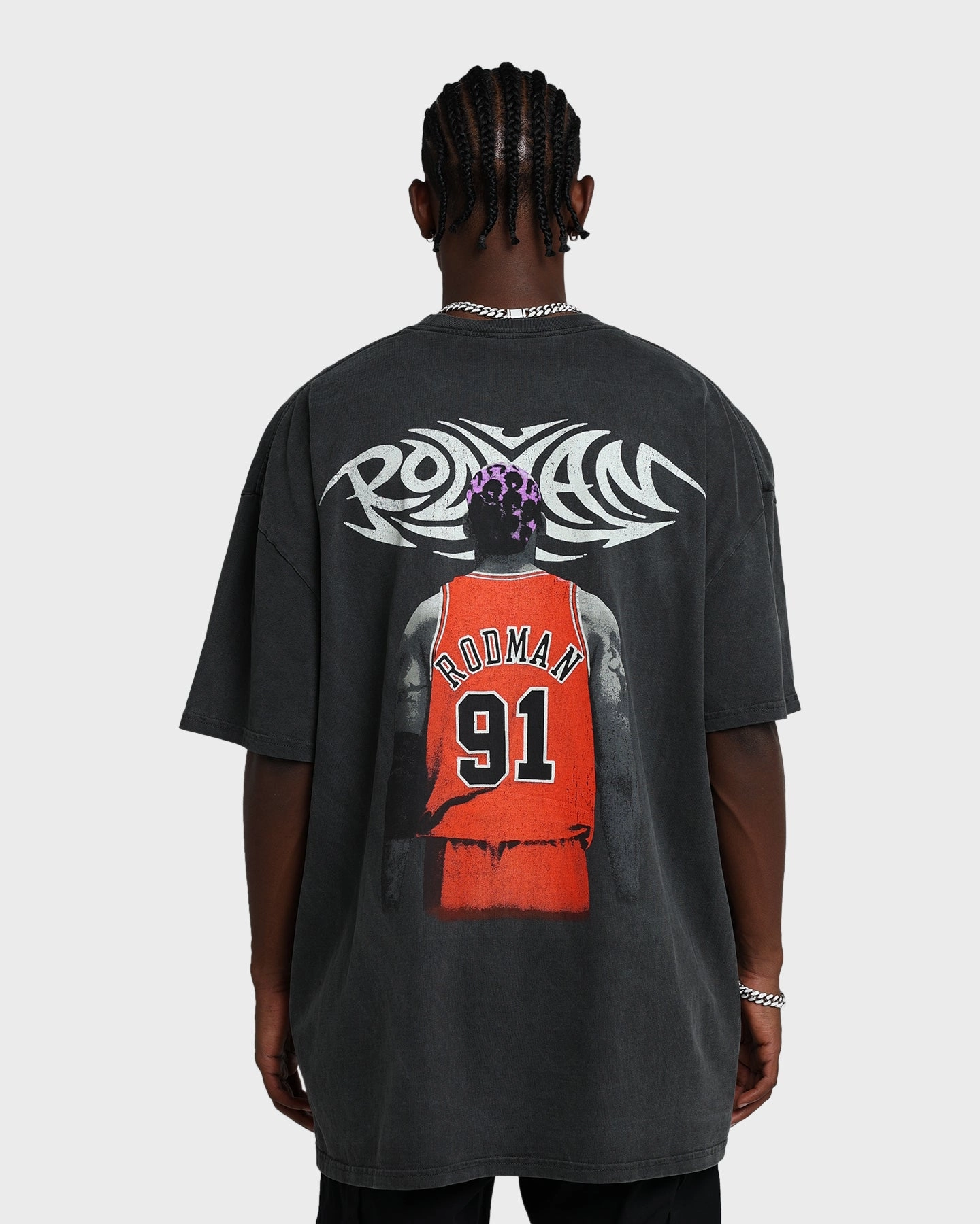 Rodman Brand Rodman Signature Vintage T-Shirt Vintage Black Pilling Resistant Finish