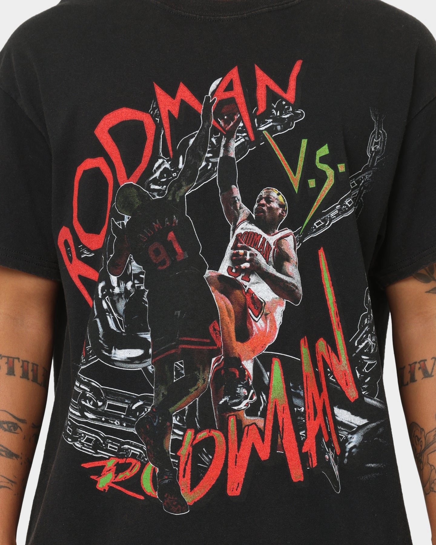 Smart Casual Look Fashion and Comfort Rodman Brand Rodman V Rodman Vintage T-Shirt Black Wash