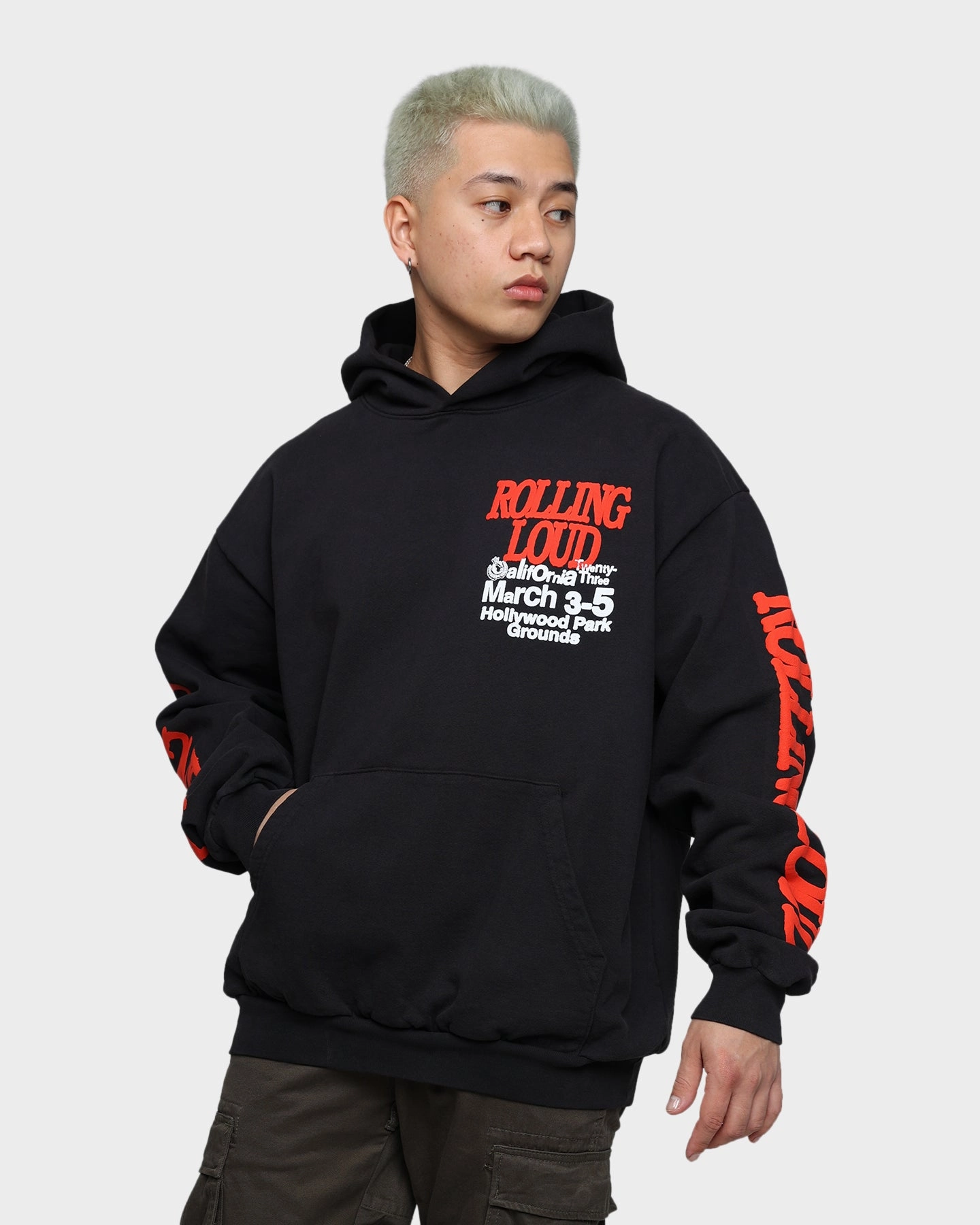 suitable for dance parties Ticket Rolling Loud Rolling Loud Venue Vintage Hoodie Vintage Black