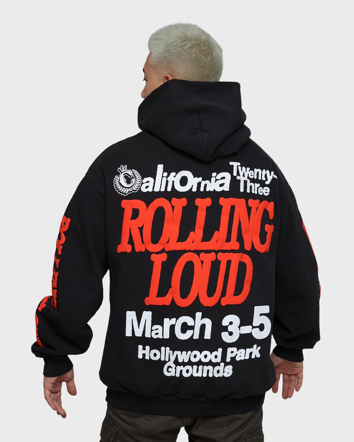 YKK Zipper Quality Protective Layer Rolling Loud Rolling Loud Venue Vintage Hoodie Vintage Black