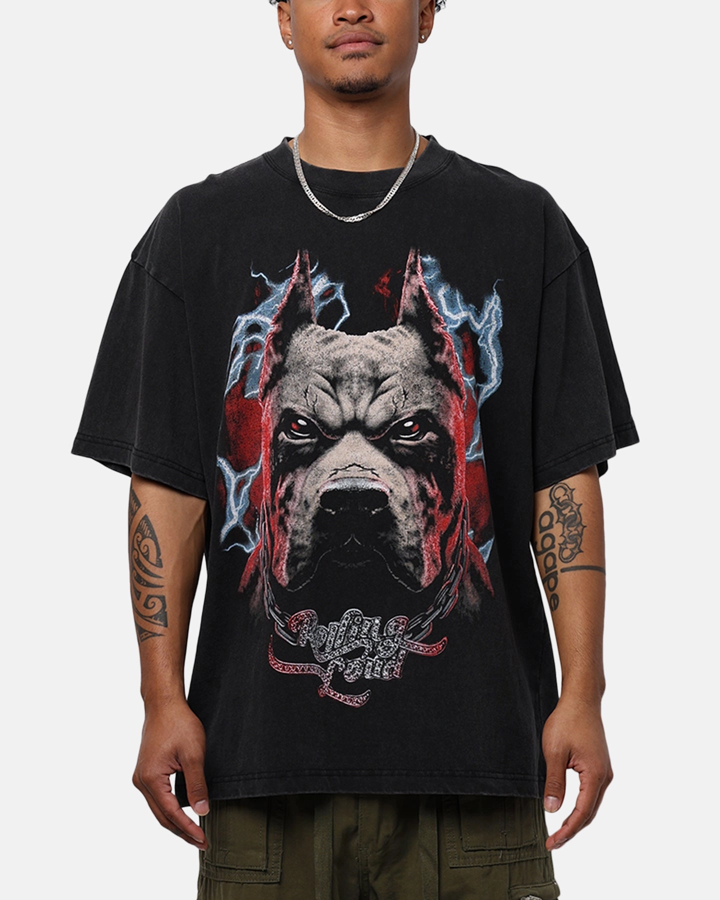 Elderly Comfort Rolling Loud X Culture Kings Dawg T-Shirt Vintage Black