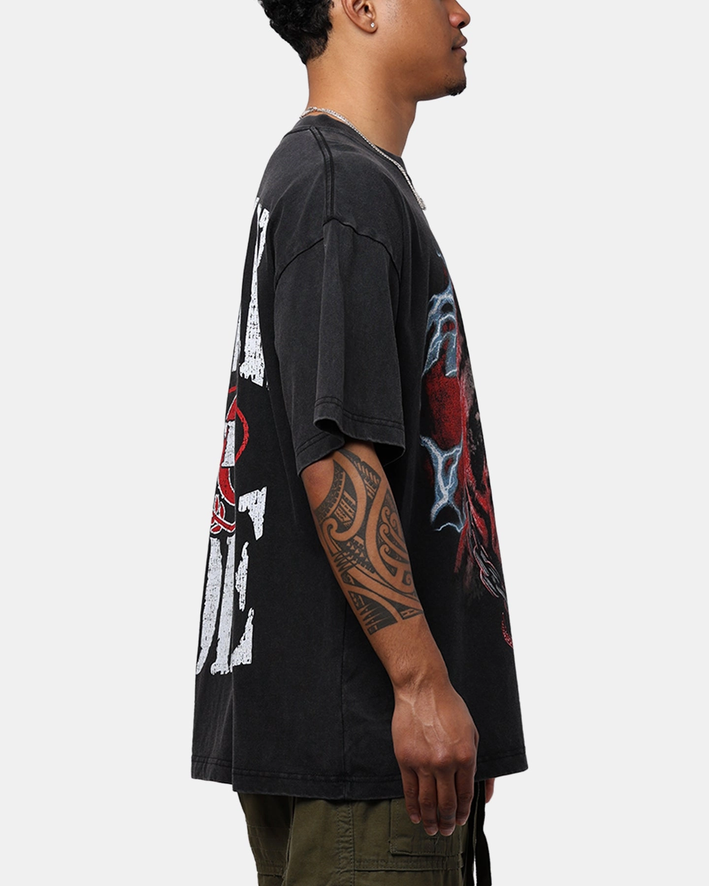 Soft and Stylish Rolling Loud X Culture Kings Dawg T-Shirt Vintage Black