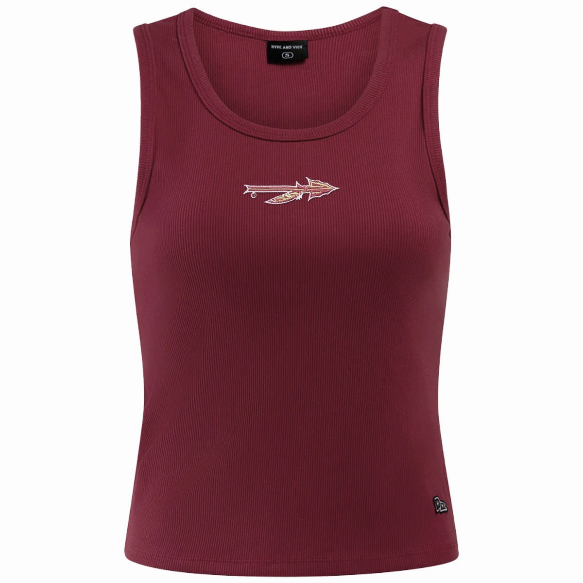 Productivity - increased Outdoor Flexible Hype & Vice Women's Spear Logo Ribbed Tank - Garnet