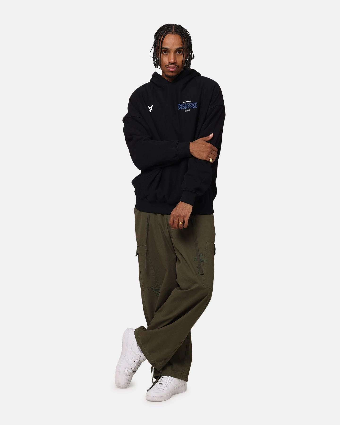 The Anti Order Freedom Boxy Hoodie Black Everyday Easy Moisture Management Fabric