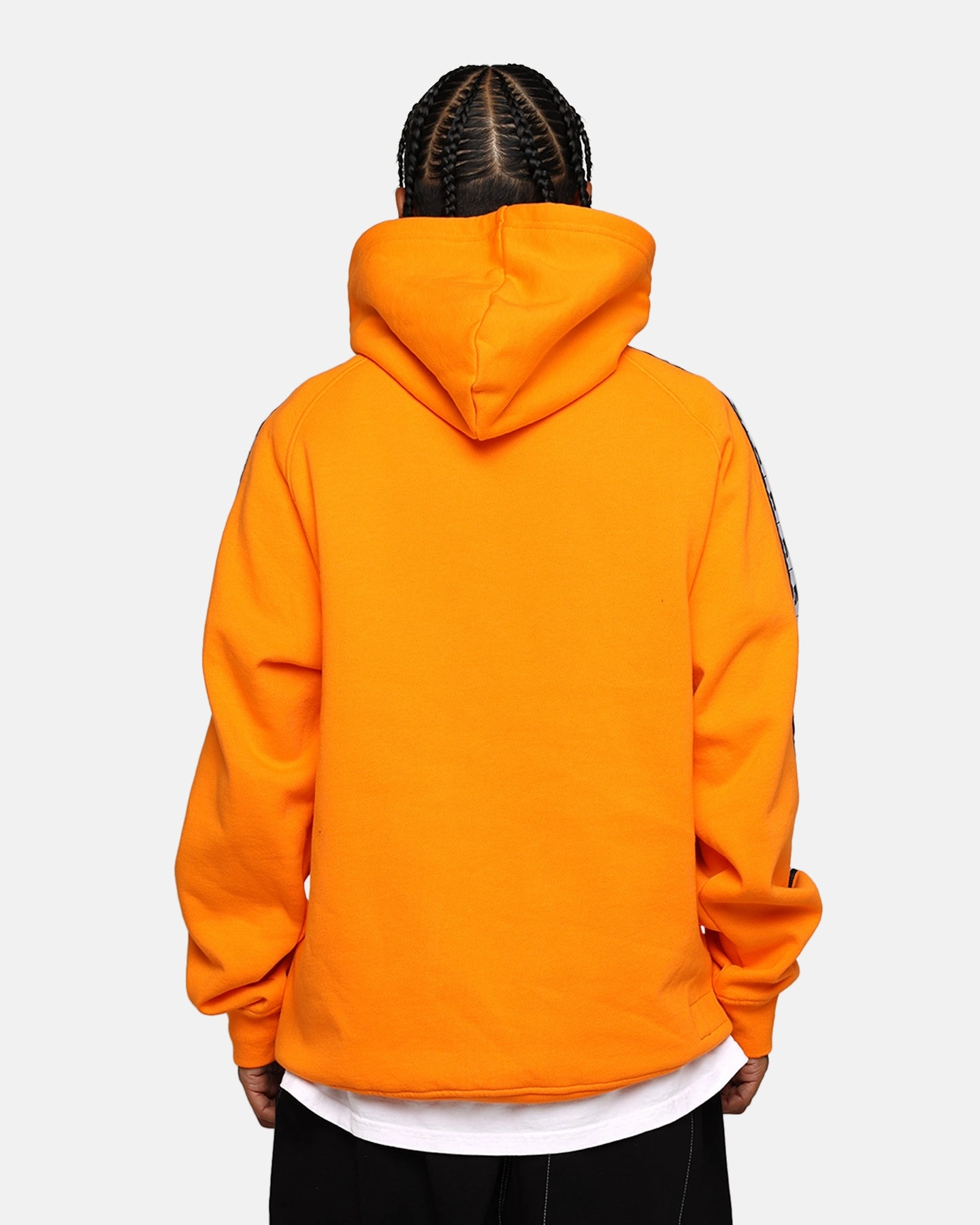 Mitchell & Ness X McLaren X Culture Kings Las Vegas Collection Big Logo Fleece Hoodie Orange Practical Layer Windproof Barrier Design