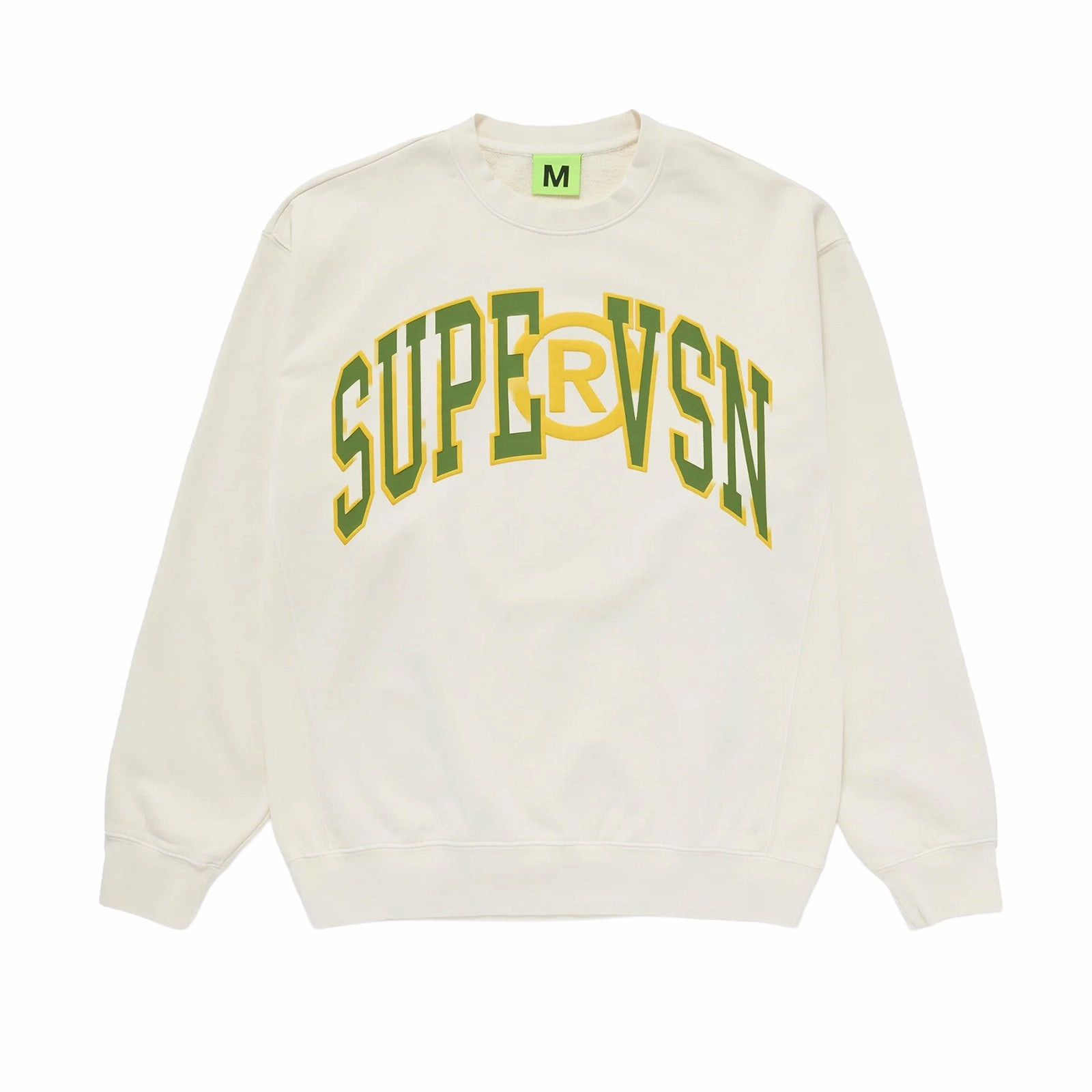 Supervsn Collegiate 2 Tone Crewneck 'White' jewelry accents bag accents