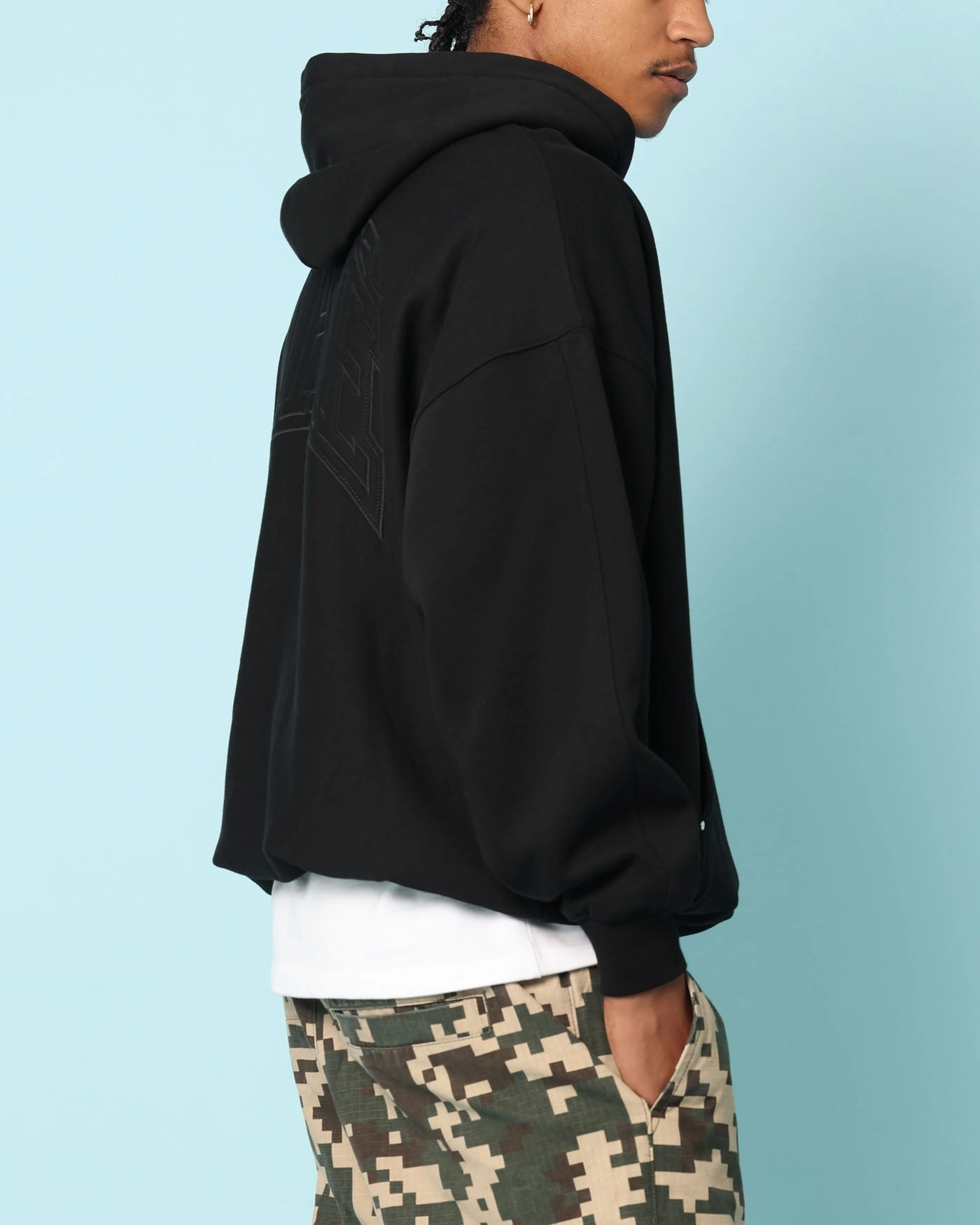 Carr?? Construct Hoodie Black DropShoulder aesthetically pleasing