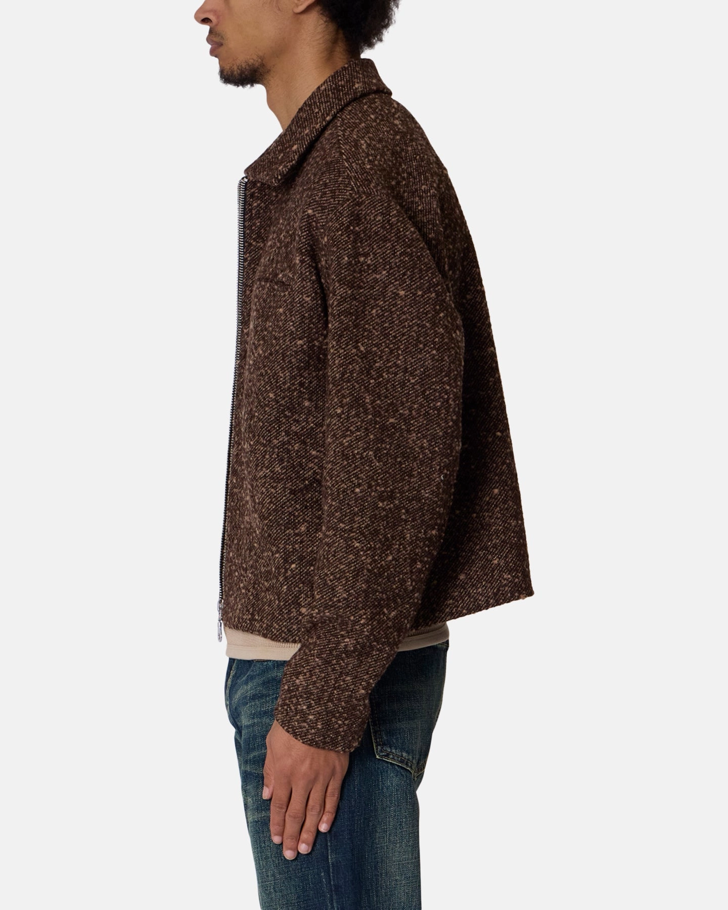 MNML Pea Pocket Wool Jacket Brown adults