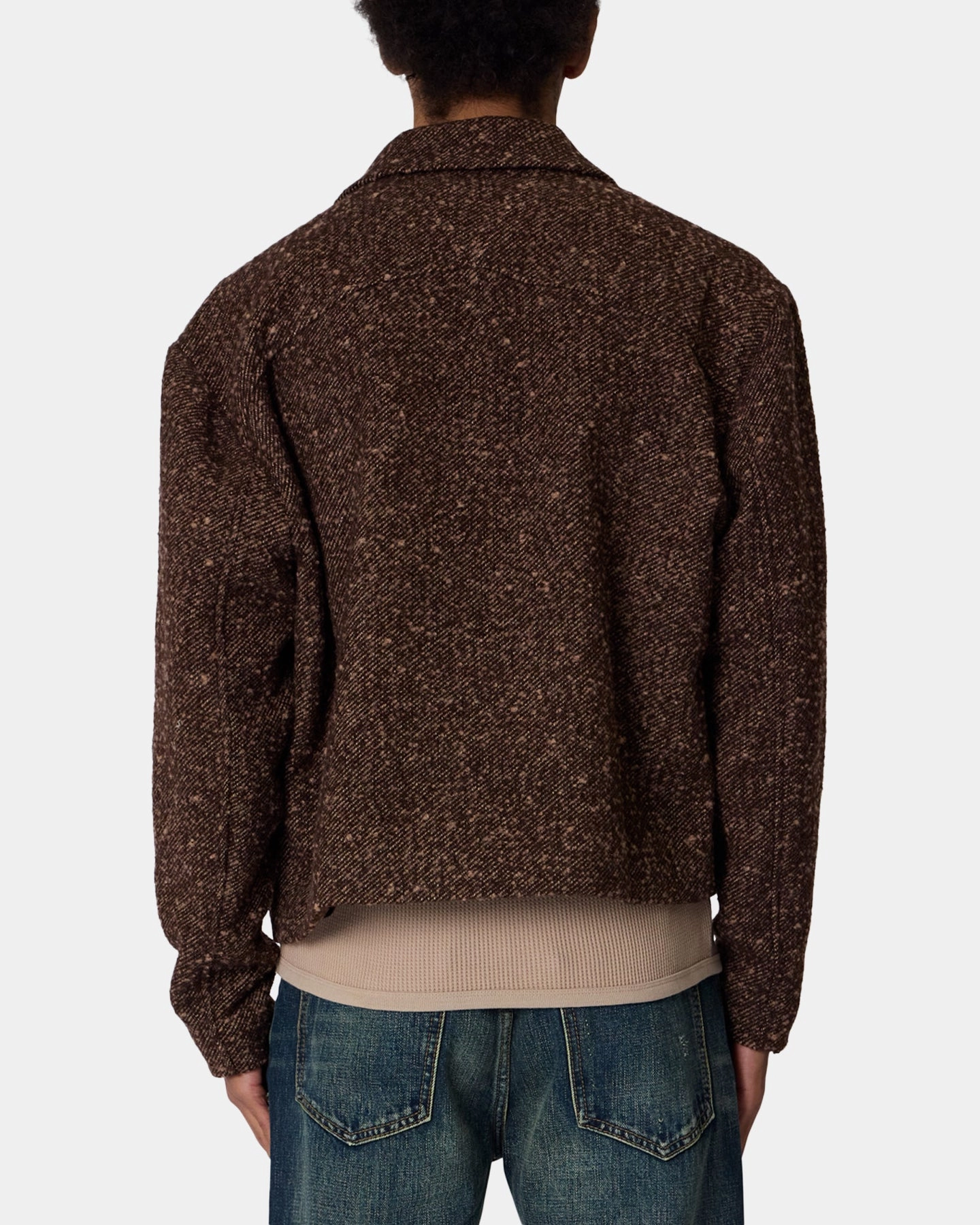 MNML Pea Pocket Wool Jacket Brown Hope
