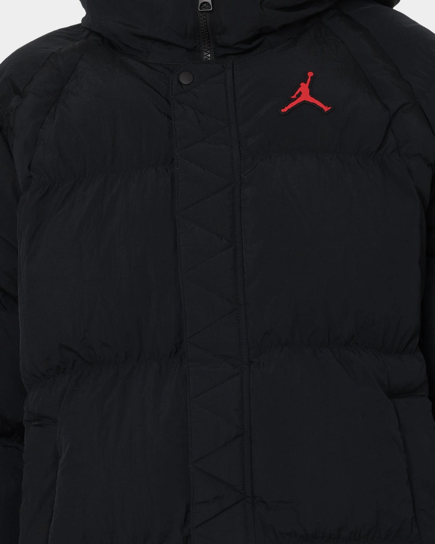 Jordan Essential Puffer Jacket Black/Fire Red thermal