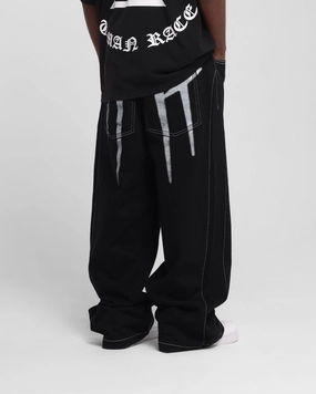 Loiter Shadow Jeans Black Anywhere Fit Rugged Construction