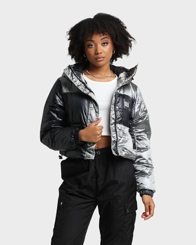 casual lunch Tommy Jeans Women's Colourblock Puffer Jacket Silver
