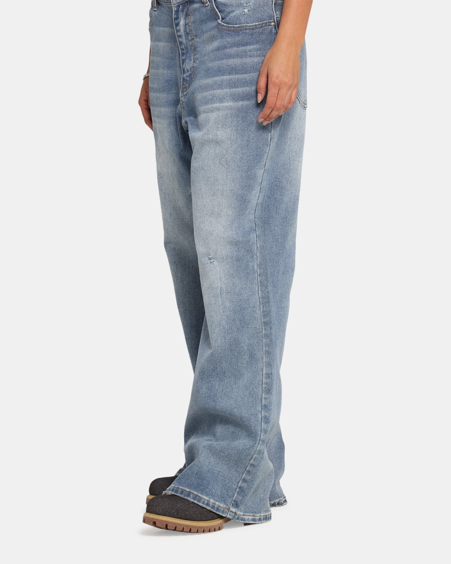 Street Appeal XXIII Game Play Flared Jeans Blue Denim