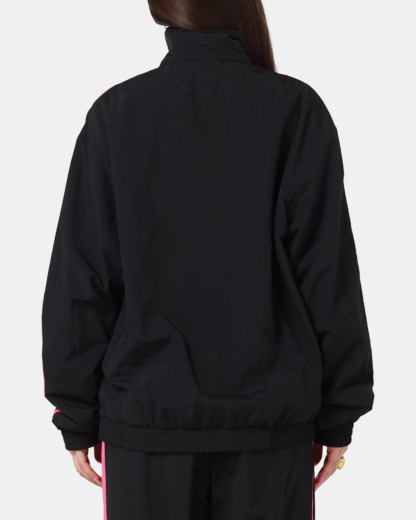 Adidas Firebird Track Jacket Black/Lucid Pink Minimalist Aesthetic Quick Dry Technology